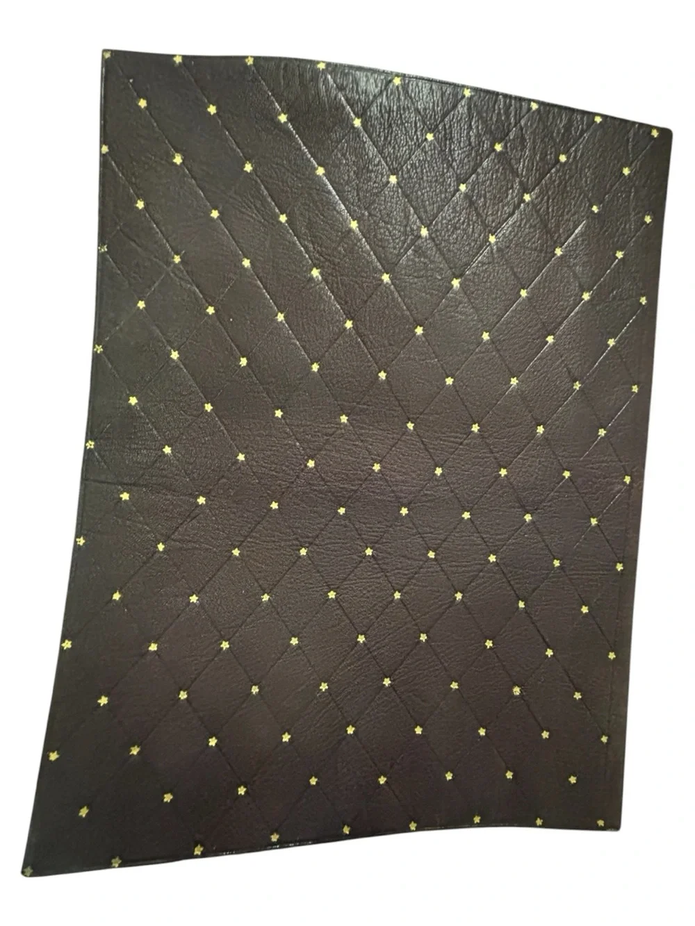Vint Morocco OR 22 Carats Tooled Leather Writing Portfolio Folder 22 Karat Gold